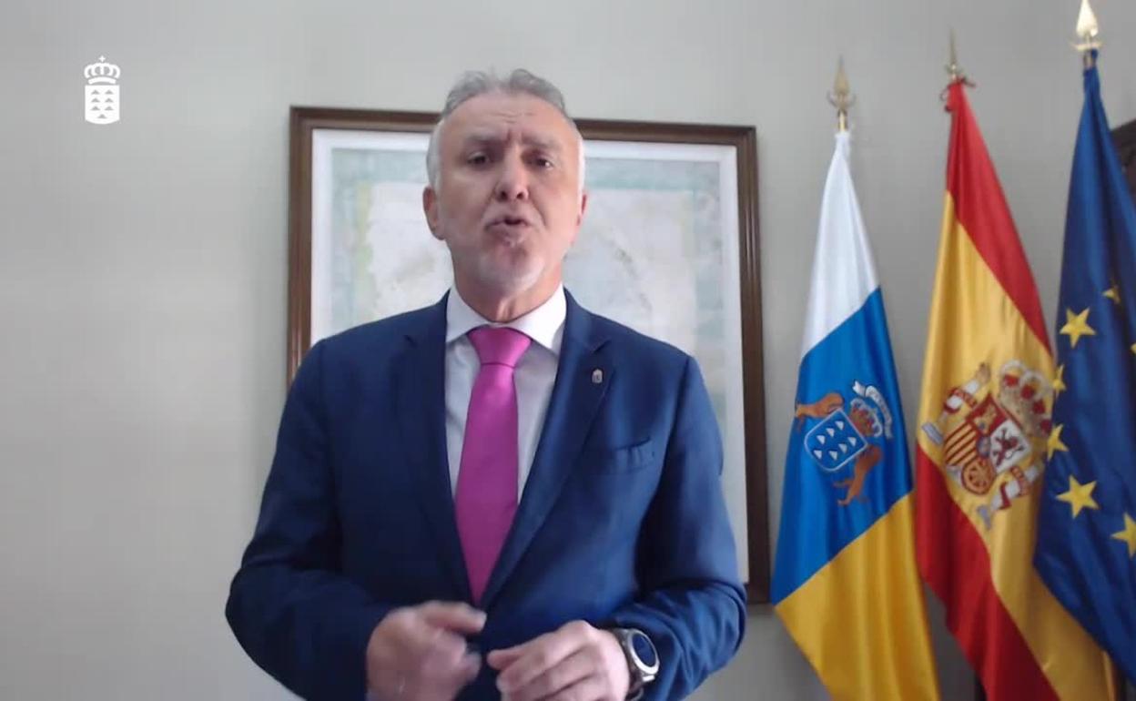 Torres interviene en el acto de inauguración del pabellón de Canarias en Fitur